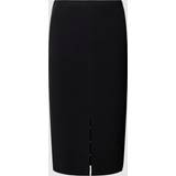 Calvin Klein Elastan/Lycra/Spandex Nederdele Calvin Klein Hook and Eye Midi Skirt BLACK
