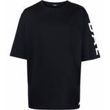 Balmain Sort Overdele Balmain Black Eco-Designed T-Shirt EAB NOIR/BLANC