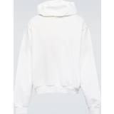 Acne Studios Polyester Tøj Acne Studios Off-White Distressed Hoodie DC6 DUSTY WHITE
