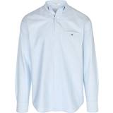 Gant Herre Overdele Gant Regular Fit Oxford Shirt - Light Blue