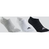 Adidas Polyamid Undertøj adidas Tynde og lette No-Show sokker, par Grey Heather White Black