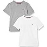 Tommy Hilfiger Kids' Plain Logo T-Shirts 2-pack - Grey/White