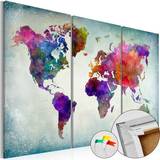 Artgeist Billede kork World Colors Vægdekorationer