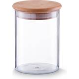 Zeller Glas Køkkenopbevaring Zeller vorratsglas bamboodeckel Küchenbehälter 0.75L