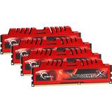 DDR3 - Rød RAM G.Skill RipjawsX DDR3 1600MHz 4x2GB (F3-12800CL9Q-8GBXL)
