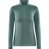 Dame - Grøn - Lynlås Sweatere Craft Sportswear Core Gain Midlayer, mellemlagstrøje, dame Thyme