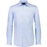 48 - Bomuld - Stribede Overdele Lindbergh Business Casual Shirt - Blue/Light Blue