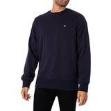 48 - Bomuld Sweatere Gant REG SHIELD C-NECK SWEAT Blå