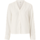Object Dame Bluser Object V-hals Skjorte hvid