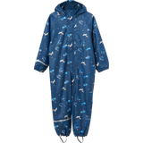 12-18M - Piger Regndragter CeLaVi Lined Rain Suit - Pageant Blue (310357-7411)