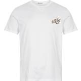 Moncler Tøj Moncler Double Logo T-Shirt White