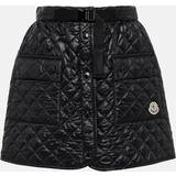 Med indlæg Nederdele Moncler Black Padded Miniskirt 999 Black IT