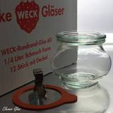 Weck Transparent Køkkentilbehør Weck Små opbevaringsglas Køkkenbeholder 0.5L