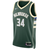Los Angeles Lakers Kamptrøjer Nike NBA Milwaukee Bucks Icon Antetokounmpo #34 Jersey, Fir