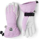 Hestra Dame - Pink Handsker Hestra Heli Female 5-finger Ski Gloves - Syringa/Off-White