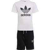 Hvid Øvrige sæt Børnetøj adidas Adicolor Shorts & Tee Set - White/Black (HK2968)