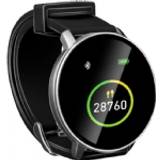 Analoge Ure Umbro Fitness Tracker Bluetooth – Smart Watch mit Sportfunktionen – Fitnessuhr HR und Körpertemperatursensor – Schrittzähler 1,3 Zoll Touchscreen – Sportuhr IP68 wasserdicht – Schwarz