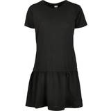 Jersey - Løs Kjoler Urban Classics Women's Valance Tee Dress - Black