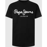 Pepe Jeans Sort Overdele Pepe Jeans T shirt ORIGINAL STRETCH Black