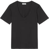 Marc O'Polo 26 - Dame Tøj Marc O'Polo Tshirt, Short Sleeve, V-neck Kvinde T-shirts hos Magasin Black