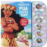 Musiklegetøj Disney Moana Pua Saves the Day Textured Sound Board Book Touch & Feel Textured Sound Pad for Tactile Play