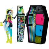 Dukkehusmøbler - Monster High Legetøj Mattel Monster High Doll Frankie Stein Skulltimate Secrets Neon Frights