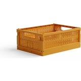 Gul Brugskunst Crate Foldekasse Midi Mustard Crate Opbevaringsboks