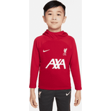 Nike Liverpool Academy Pro Dri-FIT-pulloverhættetrøje til fodbold til mindre børn rød