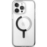 Krom Mobiletuier Speck iPhone 15 Pro Max Case-Presidio Perfect-Clear-ClickLock-MagSafe-6.7 Inch Phone Case-Presidio Clear/Chrome