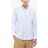 Barbour Hvid Overdele Barbour Lifestyle Tailored Fit Striped Oxford Shirt Blue/White