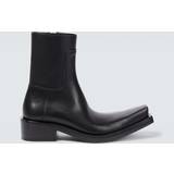 Mesh Ankelstøvler Balenciaga leather boots black