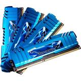 Blå RAM G.Skill RipjawsZ DDR3 2400MHz 4x8GB (F3-2400C11Q-32GZM)