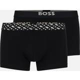 Hugo Boss Herre Underbukser HUGO BOSS Two-pack of stretch-cotton trunks with metallic branding