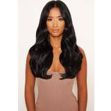 Dame Extensions & Parykker Lullabellz Super Thick Blow Dry Wavy Clip In Hair Extensions 16 inch Natural Black 5-pack