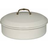 Emalje Madkasser Riess Classic White Bread Box with Lid Food Container
