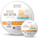 Bomuld Børnebestik Wooden spoon Organic Coconut & Shea Kropssmør til børn fra fødslen 100 ml