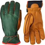 10 - Grøn - Skind Tøj Hestra Wakayama 5-Finger Ski Gloves - Forest/Cork