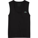 Lacoste Dame T-shirts & Toppe Lacoste Sport Slim Fit Ribbed Tank Top Black