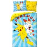 Pokemon sengetøj Halantex Pokemon Pikachu & Flamingo Bedding Set