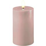 Pink Lysestager, Lys & Dufte Deluxe Homeart Stearin Rose LED-lys