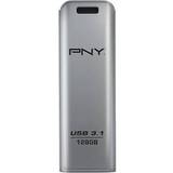 PNY 128 GB Hukommelseskort & USB Stik PNY USB 3.1 Elite Steel 128GB