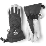 Hestra Dame Tøj Hestra Women's Heli Ski 5-Finger Gloves - Grey/Off White