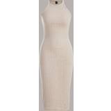 Halterneck - Viskose Kjoler Shein Solid Ribbed Knit Bodycon Dress