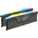 32 GB - Grå RAM Corsair Vengeance RGB Balck DDR5 5200MHz 2x16GB (CMH32GX5M2B5200Z40K)