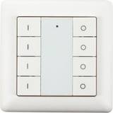 Smart home styreenheder Heatit Z-Push kontakt med 8 knapper hvid