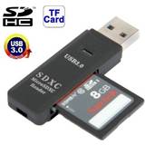 MicroSD Hukommelseskortlæser 24.se USB 3.0 kortlæser for Micro-SD og SDHC