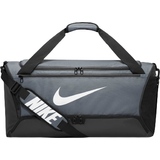 Aftagelig skulderrem - Grå Duffeltasker & Sportstasker Nike Brasília 9.5 Training Bag - Iron Grey/Black/White