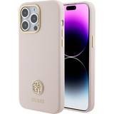 Guess Mobilcovers Guess Liquid Silicone Metal Logo Case for iPhone 15 Pro Max