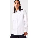 Grøn - Kort - L Overdele Lacoste Men's Regular Fit Premium Cotton Shirt 15¾ White