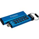 Kingston USB Stik Kingston 512GB USB-C IronKey Keypad 200C, FIPS 140-3 Lvl 3 AES-256